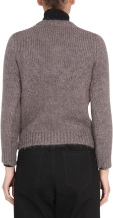 Raf Simons Mohair Crewneck Sweater - Gray