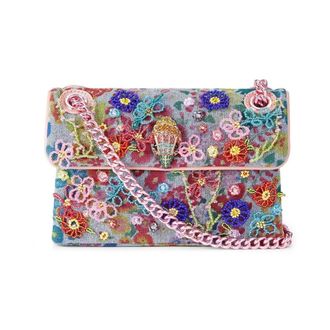 Kurt Geiger Tassen, Dames, Veelkleurig, ONE Size, Katoen, Mini Kensington Crossbody Tas