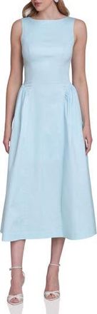 Avec Les Filles Fit & Flare Midi Dress in Blue at Nordstrom Rack, Size 10