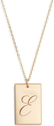 Set & Stones Stella Initial Pendant Necklace in Gold /E at Nordstrom