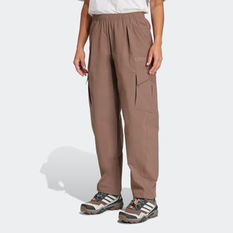 ADIDAS TERREX Outdoorhose ADIDAS TERREX W CARGO PANTS, Damen, Gr. XL, N-Gr, earth strata, Obermaterial: 93% Polyamid, 7% Elasthan, Hosen Outdoorhose