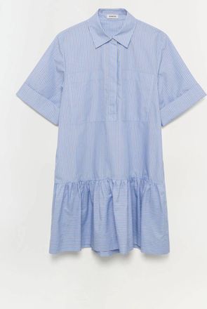 SIMKHAI Cris Dress In Harbor Blue Stripe