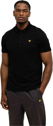Lyle & Scott Tops, Heren, Zwart, S, Katoen, Core Polo