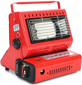 OEM Calefactor De Gas Port&aacute;til De 1,3 Kw - Para Camping Y Uso En Exteriores - Construcci&oacute;n De Acero Resistente - Consumo De 90 G/h - Compacto 25 X 25 X 20