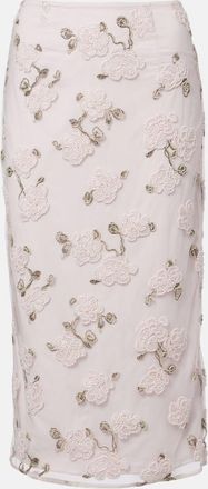 Rotate Tasha beaded pencil skirt