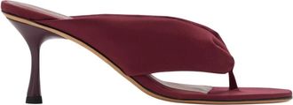Studio Amelia Paloma 70 Flip Flop - Dames - Muiltjes - Rood - 36 EU - Satijn - Schoenen