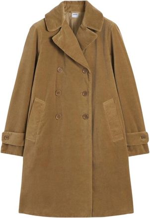 Aspesi Cappotto doppiopetto 0759 - Dames - Mantel - Groen - S - Katoen - Jassen