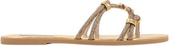 Karl Lagerfeld Olympia II - Dames - Sandalen - Geel - 38 EU - Leer - Schoenen