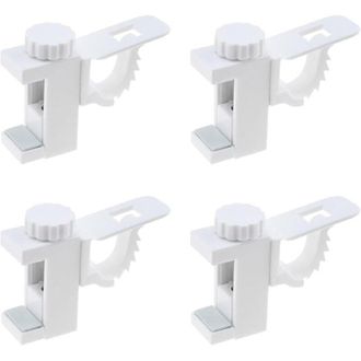 OEM Soporte De Barra De Cortina De 4 Piezas Con Abrazadera Y Barra Transversal Ajustable - Crezuo