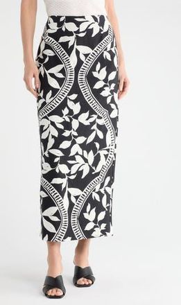 Parker The Kiley Straight Midi Skirt in Rich Black at Nordstrom Rack, Size 0