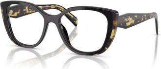 Prada Stijlvol Zwart Leren Portemonnee - Dames - Brillen - Zwart - 53 MM - Accessoires