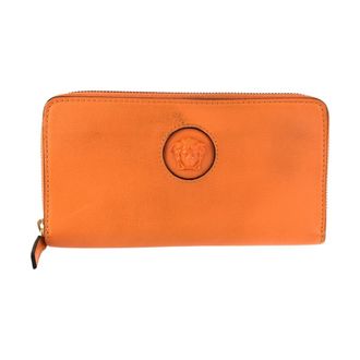 Versace Medusa Leather Zip-Around Wallet
