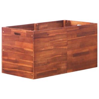 vidaXL Arriate De Madera De Acacia 100x50x50 Cm Vidaxl
