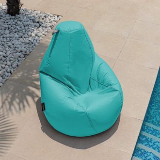 Happers Puff Pera Polipiel Outdoor Turquesa Happers Xl