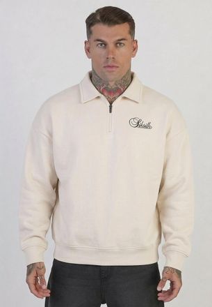Siksilk Hombres Ecru Essentials Polo Su&eacute;ter XXL