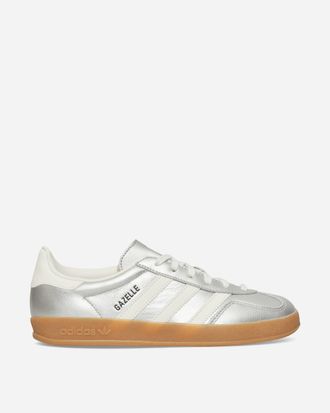 adidas Gazelle Indoor Sneakers Silver Metallic / Core White