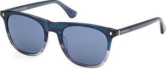 Web Eyewear Web WE0339 92V Mens Sunglasses Blue Size 53