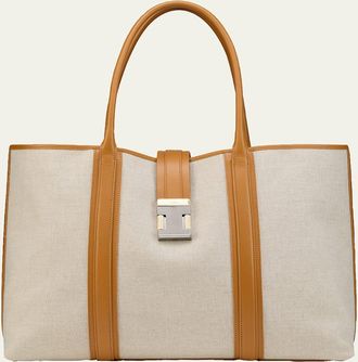 Christian Louboutin Mens Nox Small Toile Tote Bag