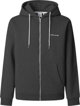 Pepe Jeans London Damian Zip-through Sweatshirt - Heren - Vesten met rits - Zwart - L - Hoodies & sweatvesten