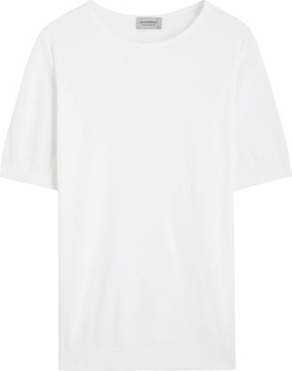 John Smedley Belden Cotton-knit T-shirt - White - Xxl