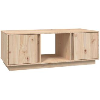 vidaXL Mesa De Centro De Madera Maciza De Pino 110x50x40 Cm Vidaxl