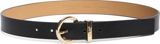 Kate Spade New York 28mm metal keeper belt in Black/Polished Gold at Nordstrom Rack, Size X-Large