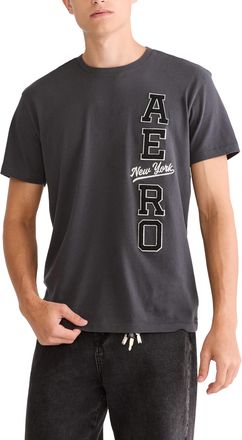 A&eacute;ropostale Mens Solid, Asphalt, Large