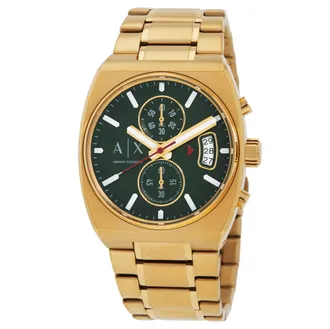 A|X Armani Exchange Oliver Chronograph Quartz Green Dial Mens Watch AX2822