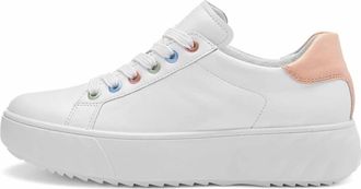 Ara Monaco Sneaker - Dames - Schoenen - Wit - Maat: 39 1/2 EU Leer