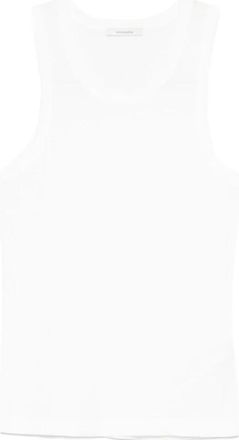 Entire studios Sheer Tank - Heren - Tops zonder mouwen - Wit - XS - Katoen - Tops