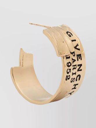 Givenchy brass hoop earrings