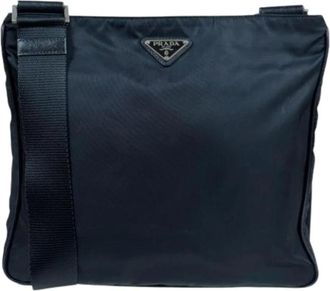 Prada Pre-owned Vintage Nylon Shoulder Bag - unisex - Vintage Schoudertas - Zwart - ONE Size - Nylon - Vintage