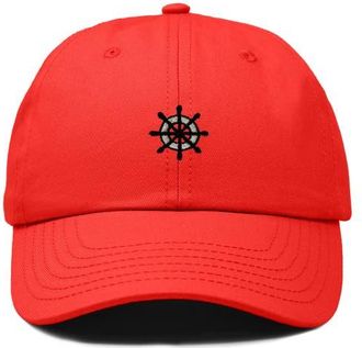 Dalix Ship Wheel Dad Hat in Red at Nordstrom