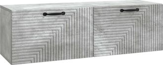 vidaXL Mueble Para Tv De Pared Gris Hormig&oacute;n 98 X 31 X 30 Cm Vidaxl
