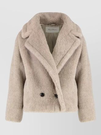 Max Mara teddy coat alpaca cashmere silk base