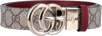 Gucci Beige Signature Logo Buckle Belt