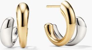 Mejuri Jojo Double Hoop Earrings in Gold Vermeil /Sterling Silver by MEJURI at Nordstrom