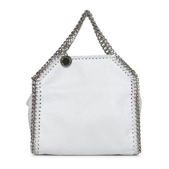 Stella McCartney Micro Falabella Tote - Dames - Handtassen - Wit - ONE Size - Katoen - Tassen