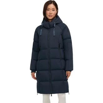 Pajar Zaniah Long Channel Quilted Puffer in Navy at Nordstrom, Size Medium