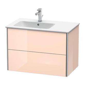 Duravit Duravit Xsquare Mueble De Pared 81.0 X 47.8 Cm, 2 Cajones, Para El Lavabo Me De Starck 234583, Bol A La Izquierda, Color (frente/cuerpo): Perla De Alb