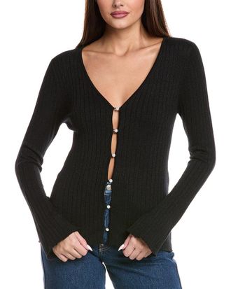 Majestic Filatures Metallic Rib Cardigan