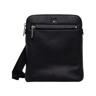 HUGO BOSS Hugo, Cross Body Bags, female, Black, Size: ONE SIZE Black Zip Shoulder Bag Spring/Summer Women