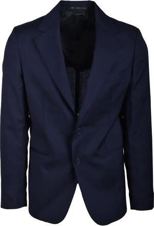 low brand Tailored Two-Button Jacket in Smooth Wool Fabric