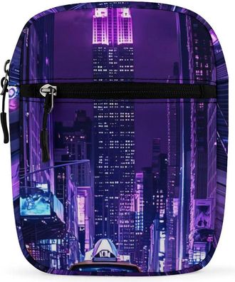 Generic New York City Street Trendy Crossbody Bag for Men Women Small Satchel Men Sling Adjustable Shoulder Strap Messenger