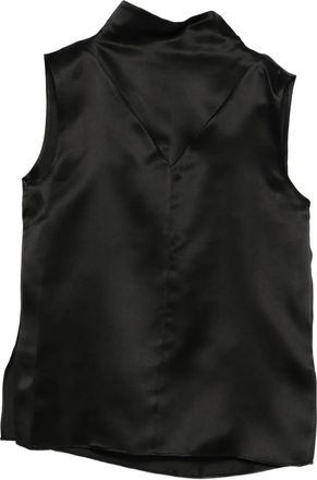 Mark Kenly Domino Tan Top met hoge hals - Zwart