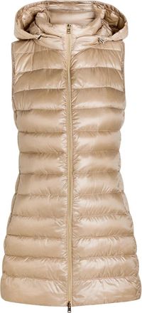 Herno Hooded Shell Gilet - Beige - 48 (UK16 / XL)