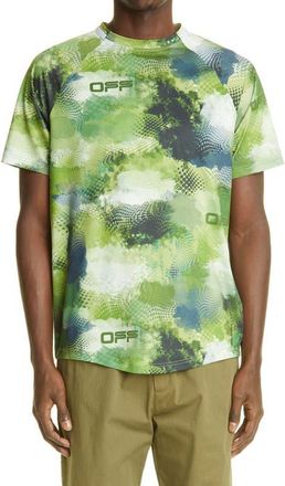 Off-white Active Mesh Logo Graphic Tee in Multicolor No Co at Nordstrom, Size X-Large