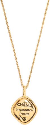 Chanel 1980s Rue Cambon pendant necklace - women - Metal (Other) - One Size - Gold