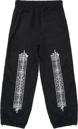 Rta Nixon Placed Paisley Print Nylon Joggers in Black Paisley at Nordstrom, Size Xxx-Large
