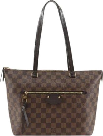 Louis Vuitton Pre-owned Tote Bags, female, Brown, Size: ONE SIZE Pre-owned Iena PM Damier Tote Bag